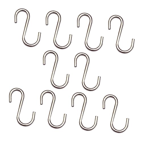 VICASKY 10St Möbelhaken puppenküche Puppen Kleidung Puppenzubehör für Hobbyisten Puppenzubehör für DIY Mini-Puppenhauszubehör Miniatur-S-Haken Puppenhaken Metall Silver VICASKY 10St Möbelhaken puppenküche Puppen Kleidung Puppenzubehör für Hobbyisten Puppenzubehör für DIY Mini-Puppenhauszubehör Miniatur-S-Haken Puppenhaken Metall Silver von VICASKY