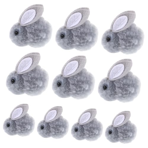 VICASKY 10St Plüsch Häschen Kaninchen Puppe Hase Cuddly Bunny Cute Accessories rucksackbeutel bisschen rucksacksauger Kleidung schmücken Bekleidungsversorgung Grey VICASKY 10St Plüsch Häschen Kaninchen Puppe Hase Cuddly Bunny Cute Accessories rucksackbeutel bisschen rucksacksauger Kleidung schmücken Bekleidungsversorgung Grey von VICASKY