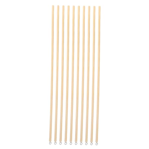 VICASKY 10St Schattenpuppenmaterial chinesisches Puppenspielzeug Schattenpuppe aus Holz Steuerung des Puppenarms Puppenstab-Zubehör Marionettensteuerstange Puppensteuerknüppel Metall Khaki von VICASKY