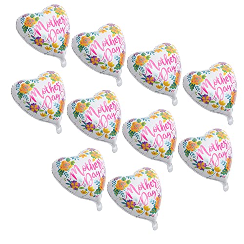 VICASKY 10Stücke Aluminiumfolienballons Für Muttertag Dekoration Für Muttertagsfeiern Partyzubehör Für Festliche Anlässe Kulisse Für Müttertag Feierlichkeiten von VICASKY