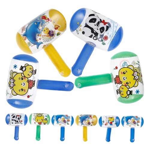 VICASKY 10Stücke Aufblasbare Spielzeughämmer mit Klingendem Glöckchen Lustige Kreative Hämmer für Partys und Poolspaß Farben Zufällig von VICASKY