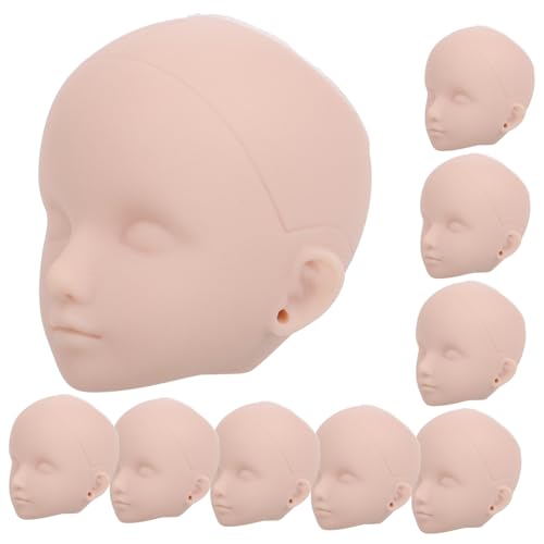 VICASKY 10Stücke DIY Puppenköpfe Kunststoff Übungsköpfe für Make Up und Bastelarbeiten für Puppenliebhaber und Make Up Künstler Einfache Pflege und Vielseitige von VICASKY