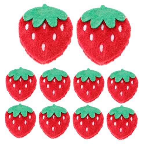 VICASKY 10Stücke Erdbeer Anstecknadel Niedliche Plüsch Brosche Dekorative Aufnäher für Kleidung Taschen und Haaraccessoires für Kreatives Styling und DIY Projekte VICASKY 10Stücke Erdbeer Anstecknadel Niedliche Plüsch Brosche Dekorative Aufnäher für Kleidung Taschen und Haaraccessoires für Kreatives Styling und DIY Projekte von VICASKY