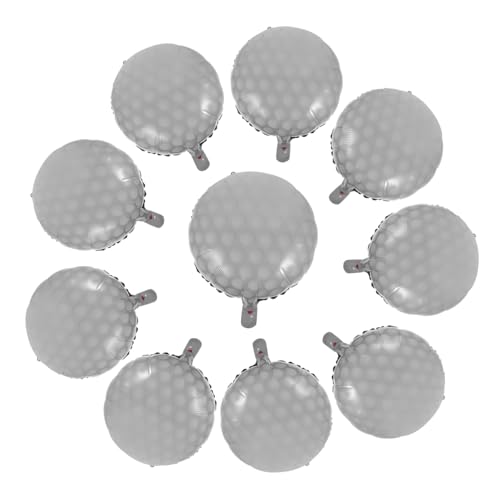 VICASKY 10Stücke Golfball Luftballons Aluminiumfolie Dekoration Für Golf Partys Golf Motto Luftballons Für Geburtstagsfeiern Und Sportevents von VICASKY