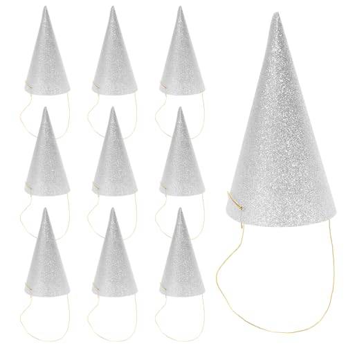 VICASKY 12 Stück Glitzer Partyhüte Dreiecks Geburtstagsmützen für Erwachsene Silberne Dekorationen für Verschiedene Anlässe Wie Hochzeiten Babypartys Halloween und VICASKY 12 Stück Glitzer Partyhüte Dreiecks Geburtstagsmützen für Erwachsene Silberne Dekorationen für Verschiedene Anlässe Wie Hochzeiten Babypartys Halloween und von VICASKY