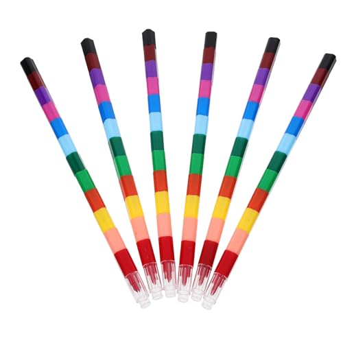 VICASKY 12 Stück Malen von Nähstiften Buntstifte für color pencils set for Malstiftset Malstiftbox Buntstift für Haushaltskinder Graffiti-Buntstift Wachsmalstift von VICASKY