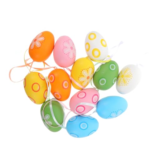 VICASKY 12 Stück Ostereier Eierpulver plastikeier für ostern basteln zu ostern easter decorations ozdoby wielkanocne dekoratives Ei Osterdekoration zu Hause Kunststoff- -Material Colorful VICASKY 12 Stück Ostereier Eierpulver plastikeier für ostern basteln zu ostern easter decorations ozdoby wielkanocne dekoratives Ei Osterdekoration zu Hause Kunststoff- -Material Colorful von VICASKY