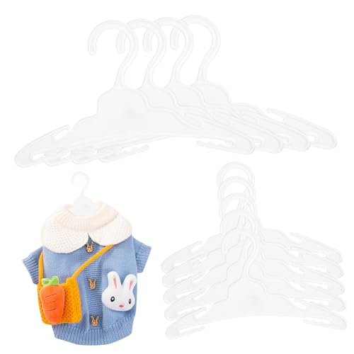 VICASKY 12 Stück Puppenkleiderbügel Mini Kleiderbügel aus Robustem Plastik für Puppen Wiederverwendbar Sicher und Funktional für Puppenschränke und Kleidung VICASKY 12 Stück Puppenkleiderbügel Mini Kleiderbügel aus Robustem Plastik für Puppen Wiederverwendbar Sicher und Funktional für Puppenschränke und Kleidung von VICASKY