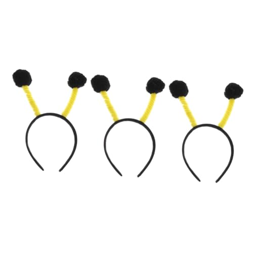 VICASKY 12 Stück Teiliges Bienen Stirnband aus Hochwertigem Süße Tier Antennen Haarreife für Party und Halloween Cosplay Haaraccessoire für Mädchen Bequem und Tragbar von VICASKY