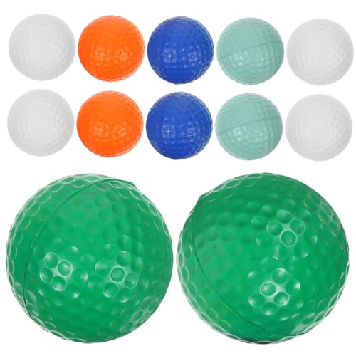 VICASKY 12 Stück Teiliges Mini Golf PU Stressbälle Dehnbar Leicht zur Stressreduktion Party mitgebsel für Handlich und Langlebig Geeignet für Entspannte Stimmung und Zufällige Farbe von VICASKY