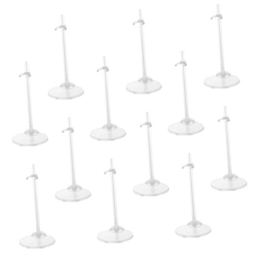 VICASKY 12 Stück Teiliges Transparentes Puppenständer Stabile Doll Display Halterung für Sammlerpuppen Einfacher Standfuß zur Puppenpräsentation im Regal Vitrine oder Schreibtisch VICASKY 12 Stück Teiliges Transparentes Puppenständer Stabile Doll Display Halterung für Sammlerpuppen Einfacher Standfuß zur Puppenpräsentation im Regal Vitrine oder Schreibtisch von VICASKY