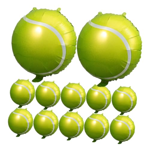 VICASKY 12 Stück Tennisball Luftballons Aufblasbare Dekoration für Sportpartys Langlebig und Leicht für Tennis Geburtstagsfeiern Einfach Aufzuhängen Leuchtende Farben Partygeschenke VICASKY 12 Stück Tennisball Luftballons Aufblasbare Dekoration für Sportpartys Langlebig und Leicht für Tennis Geburtstagsfeiern Einfach Aufzuhängen Leuchtende Farben Partygeschenke von VICASKY