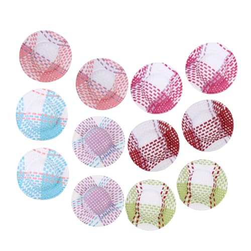 VICASKY 12 Stück bunt gestreifter Hut Puppenstrohhüte Hasenmütze Mini-Zylinder Roboterhut DIY Puppenhut Basteln Miniaturhut Dekoration Puppenhaus-Hut-Requisiten exquisites Hutdekor Papier VICASKY 12 Stück bunt gestreifter Hut Puppenstrohhüte Hasenmütze Mini-Zylinder Roboterhut DIY Puppenhut Basteln Miniaturhut Dekoration Puppenhaus-Hut-Requisiten exquisites Hutdekor Papier von VICASKY