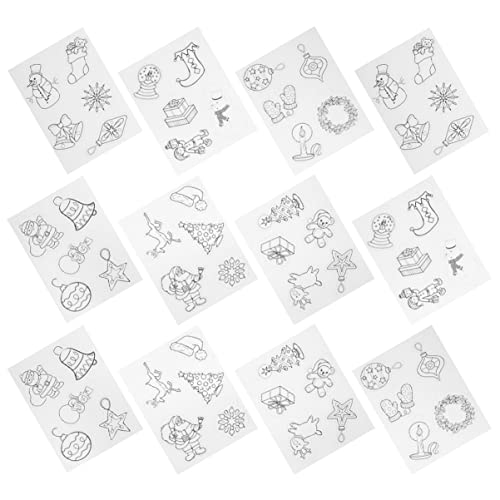 VICASKY Schrumpffolien Mit Weihnachtsmotiv 12 Stück Zum Schrumpfen Für Jungen Und Mädchen VICASKY Schrumpffolien Mit Weihnachtsmotiv 12 Stück Zum Schrumpfen Für Jungen Und Mädchen von VICASKY