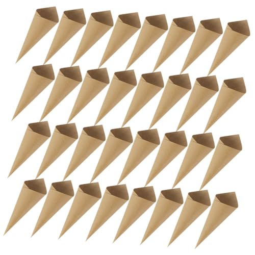 VICASKY 120 Stück Hochzeit Papierkonen für Konfetti Kraftpapier Blütenblatt für Blumen Bonbons und Überraschungen bei Feierlichkeiten von VICASKY