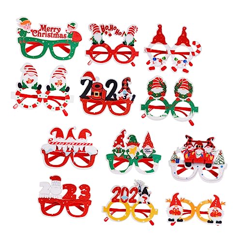 VICASKY 12St 2023 weihnachtsbrille kinderferngläser weihnachtsmotiv 3D-Weihnachtsbrille Requisiten für Weihnachtsfotos Party Weihnachtsbrillengestelle Weihnachtsfeier Brille Filzstoff VICASKY 12St 2023 weihnachtsbrille kinderferngläser weihnachtsmotiv 3D-Weihnachtsbrille Requisiten für Weihnachtsfotos Party Weihnachtsbrillengestelle Weihnachtsfeier Brille Filzstoff von VICASKY