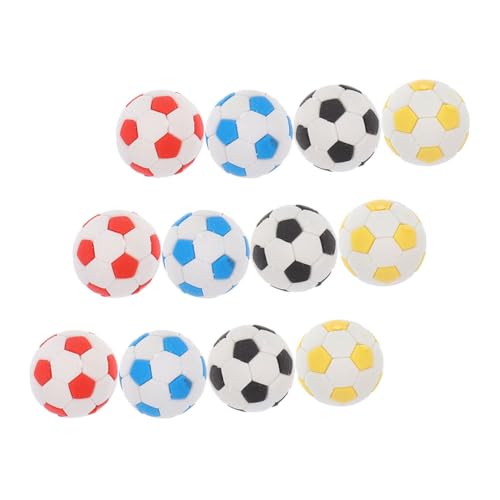 VICASKY 12Stücke Fußball Radiergummis Cartoon Design Mini Radierer Für Schule Büro Und Partygeschenk Effektives Radieren Ohne Rückstände Lustige Büromaterialien von VICASKY
