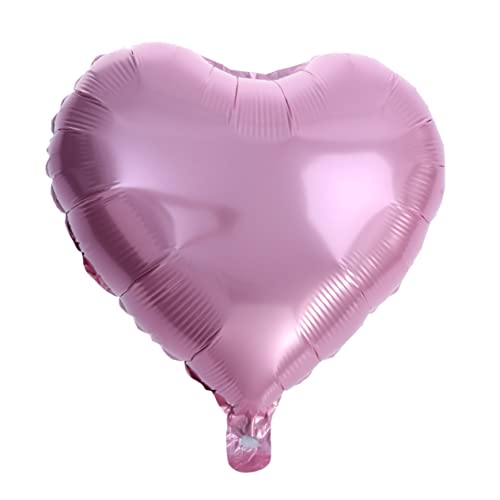 VICASKY 12Stücke Herz Folienballons Romantische Partydekoration für Hochzeit und Festlichkeiten Rosa Helllila von VICASKY