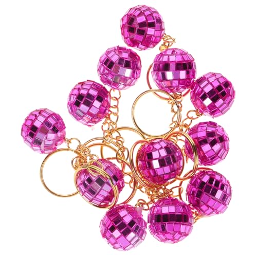 VICASKY 12Stücke Teiliges Mini Disco Kugel Schlüsselanhänger Set Rosé für Stilvolle Autodekoration Retro Partyzubehör für Jahre Mottopartys Glänzende Spiegelkugel Anhänger VICASKY 12Stücke Teiliges Mini Disco Kugel Schlüsselanhänger Set Rosé für Stilvolle Autodekoration Retro Partyzubehör für Jahre Mottopartys Glänzende Spiegelkugel Anhänger von VICASKY