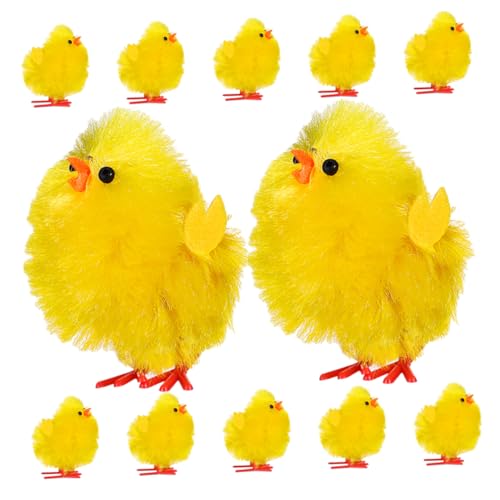 VICASKY 12pcs Mini Chicken Figuren Osterküken Party Bevorzugt Farm Tierdekorationen Ideal Für Tisch Mittelstücke Ostern Party Accessoires VICASKY 12pcs Mini Chicken Figuren Osterküken Party Bevorzugt Farm Tierdekorationen Ideal Für Tisch Mittelstücke Ostern Party Accessoires von VICASKY