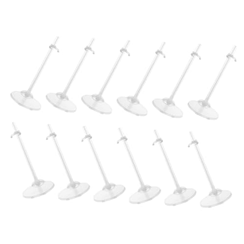 VICASKY 12st Puppenständer Sammelpuppe Babypuppensachen Rote Puppe Märchenpuppen Werkzeugpuppen Tischdekoration Für -Puppen Küchenspielzeug Zuhause Puppen Ding Plastik Transparent VICASKY 12st Puppenständer Sammelpuppe Babypuppensachen Rote Puppe Märchenpuppen Werkzeugpuppen Tischdekoration Für -Puppen Küchenspielzeug Zuhause Puppen Ding Plastik Transparent von VICASKY