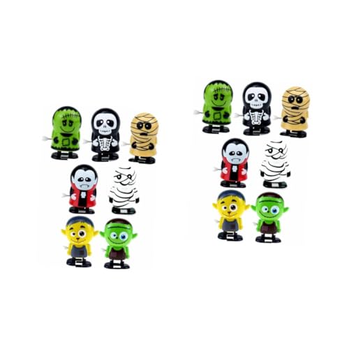 VICASKY 14 Stck. Teiliges Set Halloween Wind Up Bunte Mechanische Laufspielzeuge für Lustige Cartoon Designs Mitgebsel für Kindergeburtstag und Halloween Party VICASKY 14 Stck. Teiliges Set Halloween Wind Up Bunte Mechanische Laufspielzeuge für Lustige Cartoon Designs Mitgebsel für Kindergeburtstag und Halloween Party von VICASKY