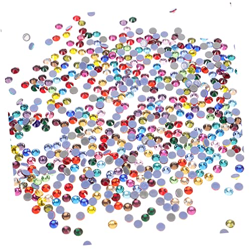 VICASKY 1440 Stück Nail Art Strasssteine Flachrückseite Glitzernde Maniküre Dekorationen für Nageldesign DIY Handy Zubehör Mixfarben von VICASKY