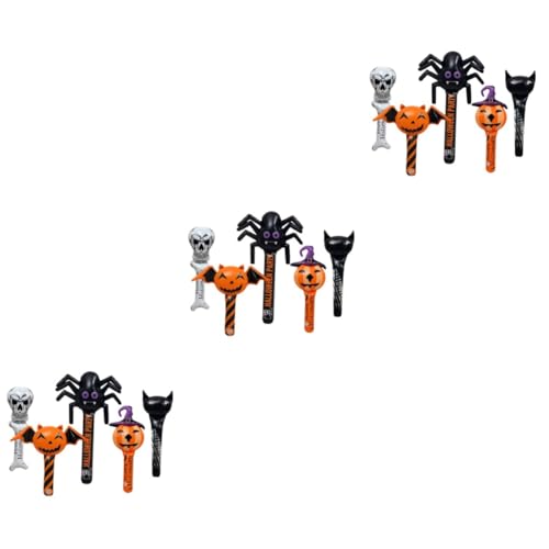 VICASKY 15 Stk. Teiliges Halloween Party Deko Aufblasbare Handheld Sticks Aluminiumfolie Gruselige Modelle Wiederverwendbar Leicht und Sicher für Unvergessliche Feier VICASKY 15 Stk. Teiliges Halloween Party Deko Aufblasbare Handheld Sticks Aluminiumfolie Gruselige Modelle Wiederverwendbar Leicht und Sicher für Unvergessliche Feier von VICASKY