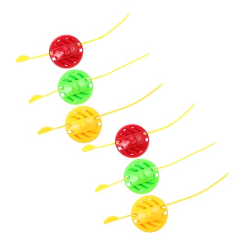 VICASKY 15 Stück Teiliges Bunter Gyro aus Langlebigem PVC Wiederverwendbar und Leicht als Mitgebsel für Kindergeburtstag Fördert Spielerisch Druckabbau und Dynamische Zufällige Farbe von VICASKY
