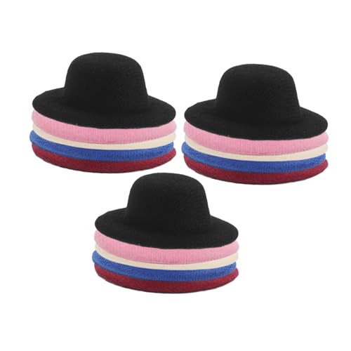 VICASKY 15 Stück Teiliges Mini für Diy Bastelprojekte Kleine Puppenhüte aus Leichtem Material Vielseitig für Puppenhausdekoration Kinderhandwerk und Festliche Partyornamente von VICASKY