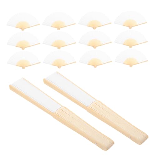 VICASKY 15 Stück Teiliges Weiße Faltbare Handfächer aus und Papier Zusammenklappbar Leicht und Reisefreundlich für DIY Malerei Kalligraphie Hochzeitsdeko und Sommerparty VICASKY 15 Stück Teiliges Weiße Faltbare Handfächer aus und Papier Zusammenklappbar Leicht und Reisefreundlich für DIY Malerei Kalligraphie Hochzeitsdeko und Sommerparty von VICASKY