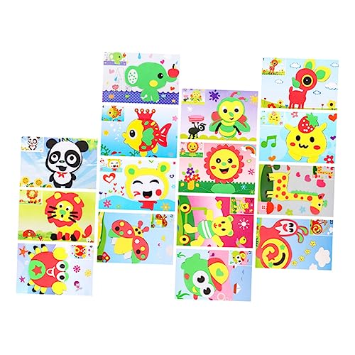 VICASKY 15Stücke Eva Aufkleber für Lustige Bastelprojekte Kreative Kunsthandwerks Sticker für Kleinkinder Dekorative Aufkleber für Wohnzimmer und Kinderzimmer Zufällige Designs von VICASKY