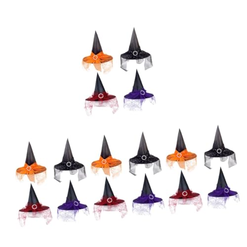 VICASKY 16 Stck. Teiliges Hexenhut Halloween Cosplay Zubehör Bunte Hexenhüte für Erwachsene und Jugendliche Vielseitig Einsetzbar als Partydeko und Kostüm Accessoire VICASKY 16 Stck. Teiliges Hexenhut Halloween Cosplay Zubehör Bunte Hexenhüte für Erwachsene und Jugendliche Vielseitig Einsetzbar als Partydeko und Kostüm Accessoire von VICASKY