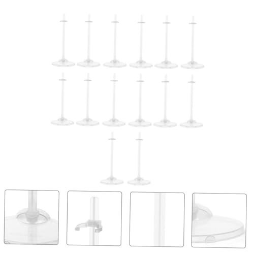 VICASKY 16 Stück Teiliges Transparente Puppenständer mit Breiter Basis Stabile Doll Stands für Display und Aufbewahrung Robust und Kratzfest Geeignet für Glatte Oberflächen und Sammler VICASKY 16 Stück Teiliges Transparente Puppenständer mit Breiter Basis Stabile Doll Stands für Display und Aufbewahrung Robust und Kratzfest Geeignet für Glatte Oberflächen und Sammler von VICASKY