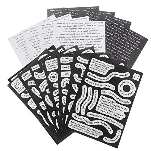 VICASKY 16blätter Vintage Zitat Aufkleber Schriftzüge Für Scrapbooking Tagebuchgestaltung Kurven-Design Selbstklebende Zitat-Sticker Für Kreative Projekte VICASKY 16blätter Vintage Zitat Aufkleber Schriftzüge Für Scrapbooking Tagebuchgestaltung Kurven-Design Selbstklebende Zitat-Sticker Für Kreative Projekte von VICASKY