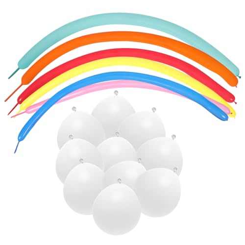 VICASKY 17 Stück Teiliges Regenbogen Ballon mit Farbigen Streifen und Weißen Ballons Kreative Partydekoration für Zuhause Laden und Einkaufszentrum Bunte Luftballons für Geburtstag und VICASKY 17 Stück Teiliges Regenbogen Ballon mit Farbigen Streifen und Weißen Ballons Kreative Partydekoration für Zuhause Laden und Einkaufszentrum Bunte Luftballons für Geburtstag und von VICASKY