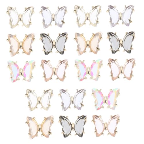 VICASKY 18 Stück Teiliges Schmetterlings Nagel Dekorationen Nail Art Zubehör für Diy Nägel Langlebig und für und Mädchen VICASKY 18 Stück Teiliges Schmetterlings Nagel Dekorationen Nail Art Zubehör für Diy Nägel Langlebig und für und Mädchen von VICASKY