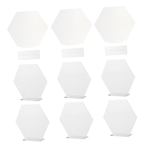 VICASKY 18 Stück Teiliges Sitzkartenset mit Glatten Kanten Wiederbeschreibbare Transparente Tischnummern für Hochzeit Party Dekoration DIY Blanko Platzkarten für Empfang und VICASKY 18 Stück Teiliges Sitzkartenset mit Glatten Kanten Wiederbeschreibbare Transparente Tischnummern für Hochzeit Party Dekoration DIY Blanko Platzkarten für Empfang und von VICASKY