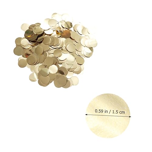VICASKY 1Packung Romantisches Konfetti aus Papier Runde Goldene Tischdeko für Hochzeiten Jubiläen und Feiern Streudeko für Romantische Anlässe und Festliche Dekorationen VICASKY 1Packung Romantisches Konfetti aus Papier Runde Goldene Tischdeko für Hochzeiten Jubiläen und Feiern Streudeko für Romantische Anlässe und Festliche Dekorationen von VICASKY