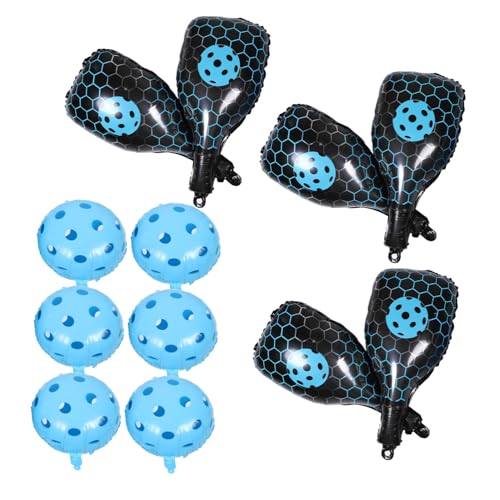 VICASKY 1Satz Aufblasbare Pickleball Paddle Luftballons Cartoon Aluminiumfolie Partyballondekoration für Sport Geburtstagsfeiern Schläger Runde Ballons VICASKY 1Satz Aufblasbare Pickleball Paddle Luftballons Cartoon Aluminiumfolie Partyballondekoration für Sport Geburtstagsfeiern Schläger Runde Ballons von VICASKY