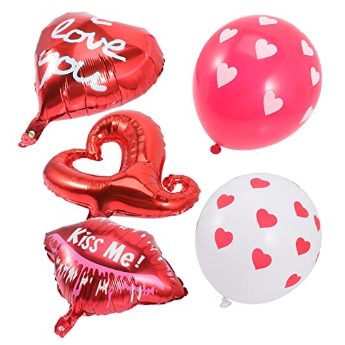 VICASKY 1Satz Hochzeitsballon Romantische Herzballons Für Valentinstag Dekoration Für Heiratsanträge Und Jubiläumsfeiern Luftdicht Elegant Und Festlich Gestaltete von VICASKY