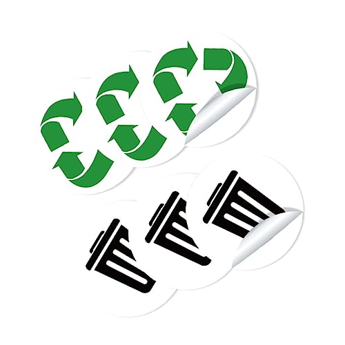 VICASKY 1Satz Müllsortierlabel Aufkleber Selbstkleber für Effektive Abfalltrennung für Zuhause Büro und Orte Umweltfreundliche Etiketten für Altpapier Restmüll VICASKY 1Satz Müllsortierlabel Aufkleber Selbstkleber für Effektive Abfalltrennung für Zuhause Büro und Orte Umweltfreundliche Etiketten für Altpapier Restmüll von VICASKY