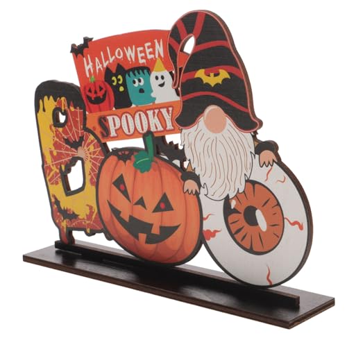 VICASKY 1Stück Halloween Tischdekoration aus Holz Kürbis und Totenschädel Deko für Partys Langlebig und Robust für Halloween Karneval und Geisterfeste Gruselige VICASKY 1Stück Halloween Tischdekoration aus Holz Kürbis und Totenschädel Deko für Partys Langlebig und Robust für Halloween Karneval und Geisterfeste Gruselige von VICASKY