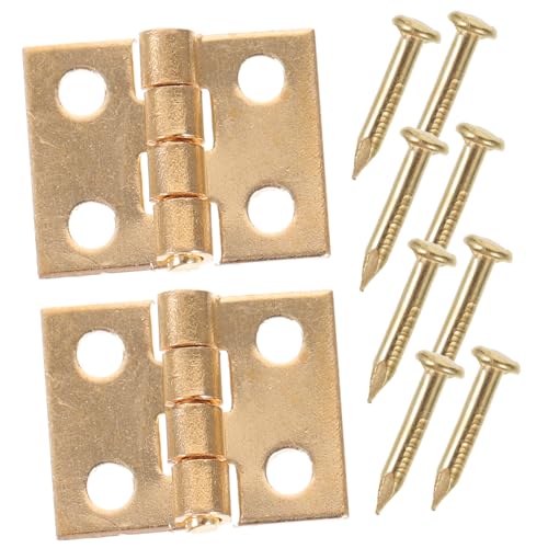 VICASKY 1paar Miniatur Scharniere Für Puppenhaus Möbel Zubehör Für Mini Türen Und Fenster Für Kreative Bastelprojekte Und Miniaturdekoration von VICASKY