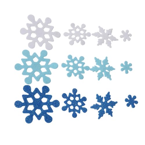 VICASKY 1tasche Glitzernde Schneeflocken-Pailletten Aufkleber Selbstklebende Schaumstoff-Sticker Für Weihnachten Und Winterdekoration Kreativen -Gestaltung von VICASKY