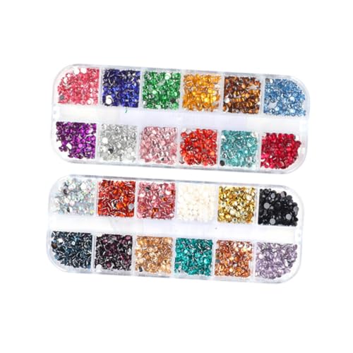 VICASKY 2 Boxen Boxen Bunte Nagelstuds Nail Art Dekorationen Diy Maniküre Schmuck Set für Weihnachten Geburtstag Party Nail Art Zubehör VICASKY 2 Boxen Boxen Bunte Nagelstuds Nail Art Dekorationen Diy Maniküre Schmuck Set für Weihnachten Geburtstag Party Nail Art Zubehör von VICASKY