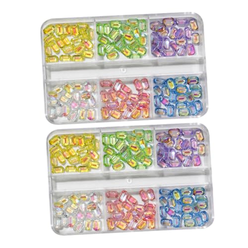 VICASKY 2 Boxen Diamantdekorationen Boxen mit Funkelnden Kreativen Nail Art Zubehör für DIY Maniküre für Nagelstudios und Bastelprojekte Gemischte Designs VICASKY 2 Boxen Diamantdekorationen Boxen mit Funkelnden Kreativen Nail Art Zubehör für DIY Maniküre für Nagelstudios und Bastelprojekte Gemischte Designs von VICASKY