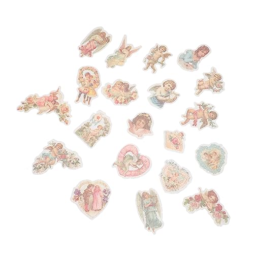 VICASKY 2 Boxen Sticker Pack Vintage Engel Sticker Für Scrapbooking Dekorative Notizaufkleber Planer Aufkleber Scrapbook Sticker Natürliches Design von VICASKY