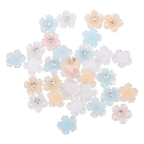 VICASKY 2 Eistransparent-harzpunktbohrer Nagelblumen-anhänger Dekoration Maniküre Reiz Charme Nageljuwelen Nagelkunst-anhänger Schmücken Nagel Strass Bunt Nägel Nagel Charms von VICASKY