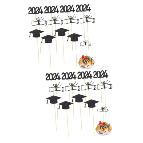 VICASKY 2 Sätze Abschlussfeier Cake Toppers Dekorationen mit Abschlusskappen und Diplomen für Kuchen und Lebensmittelechte Materialien für Graduierungsfeiern VICASKY 2 Sätze Abschlussfeier Cake Toppers Dekorationen mit Abschlusskappen und Diplomen für Kuchen und Lebensmittelechte Materialien für Graduierungsfeiern von VICASKY